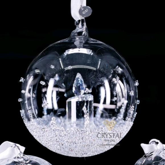 Swarovski Christmas Ball Tree Ornament Annual Edition 2017 MINT #5241591 Candle - Picture 1 of 10